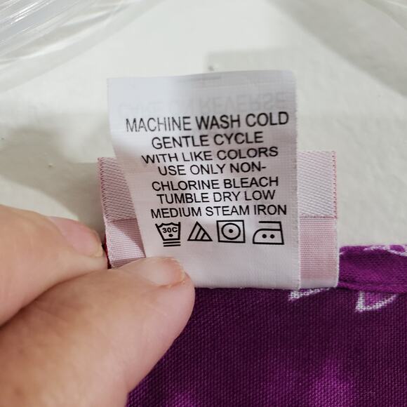 American Sweetheart Women's Sleeveless Purple Flowy Boho Dress Elastic Size M - Picture 6 of 15